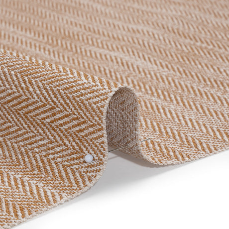 Recycled Polyester Home Decor Twill - Sienna Herringbone - British Imported