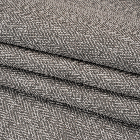 Recycled Polyester Home Decor Twill - Smoke Herringbone - British Imported