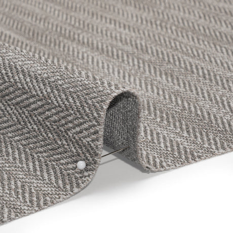 Recycled Polyester Home Decor Twill - Smoke Herringbone - British Imported