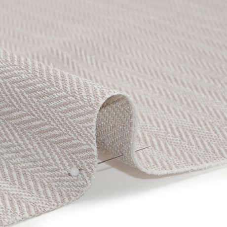Recycled Polyester Home Decor Twill - Stone Herringbone - British Imported