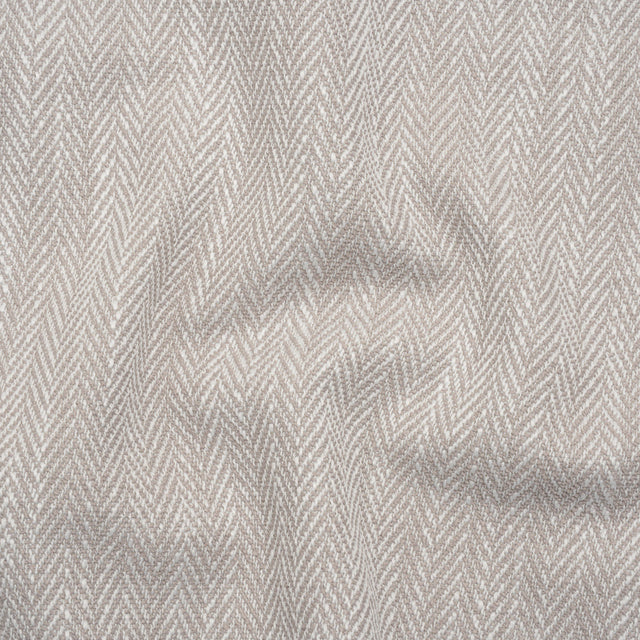 Recycled Polyester Home Decor Twill - Stone Herringbone - British Imported