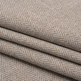 Recycled Polyester Home Decor Twill - Taupe Herringbone - British Imported