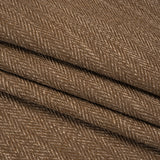 Recycled Polyester Home Decor Twill - Walnut Herringbone - British Imported