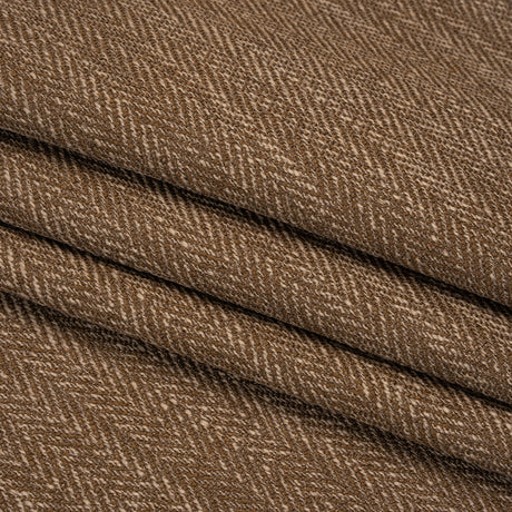 Recycled Polyester Home Decor Twill - Walnut Herringbone - British Imported