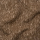 Recycled Polyester Home Decor Twill - Walnut Herringbone - British Imported
