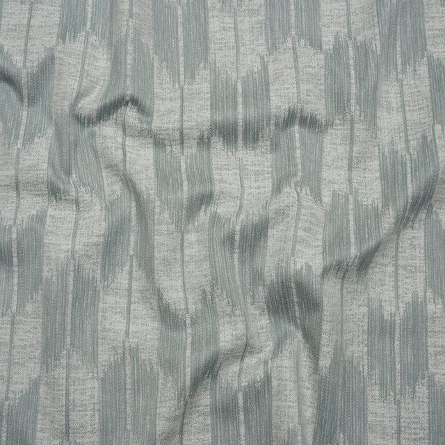Cotton Blend Home Decor Jacquard - Bluebell Ikat Checks - British Imported