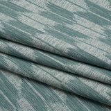 Cotton Blend Home Decor Jacquard - Kingfisher Ikat Checks - British Imported