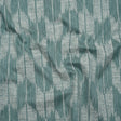 Cotton Blend Home Decor Jacquard - Kingfisher Ikat Checks - British Imported
