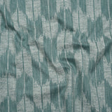 Cotton Blend Home Decor Jacquard - Kingfisher Ikat Checks - British Imported