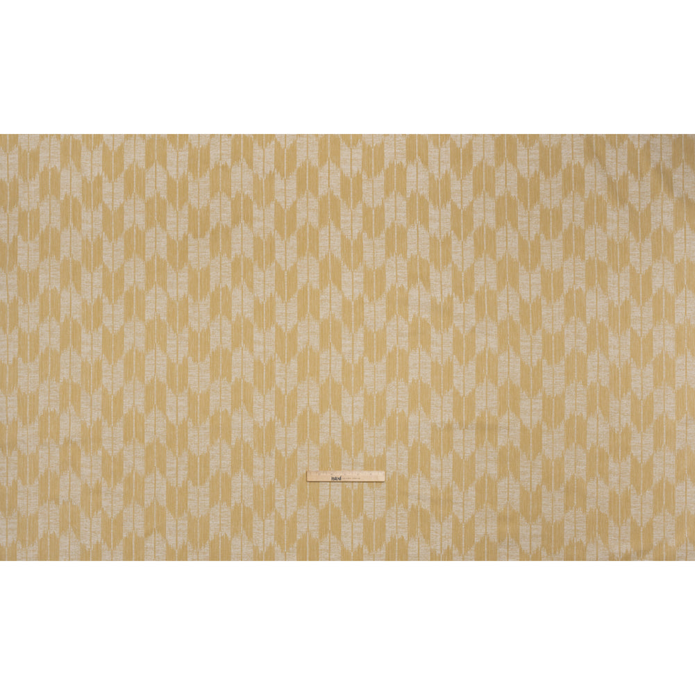 Cotton Blend Home Decor Jacquard - Maize Ikat Checks - British Imported