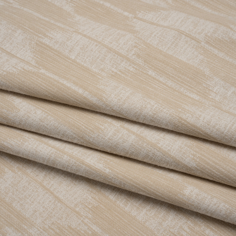 Cotton Blend Home Decor Jacquard - Natural Ikat Checks - British Imported