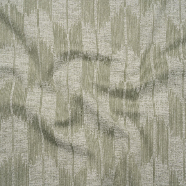 Cotton Blend Home Decor Jacquard - Sage Ikat Checks - British Imported