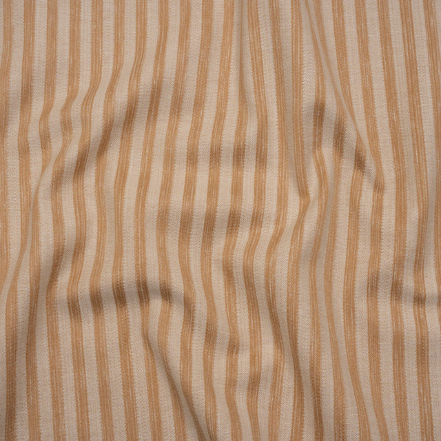 Cotton Blend Home Decor Jacquard - Autumn Stripes - British Imported