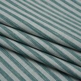 Cotton Blend Home Decor Jacquard - Kingfisher Stripes - British Imported