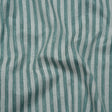 Cotton Blend Home Decor Jacquard - Kingfisher Stripes - British Imported