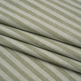 Cotton Blend Home Decor Jacquard - Sage Stripes - British Imported