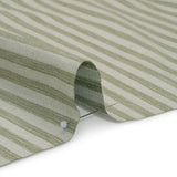 Cotton Blend Home Decor Jacquard - Sage Stripes - British Imported