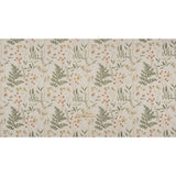 Printed Cotton Canvas - Autumn Painted Wildflowers and Leaves - British Imported