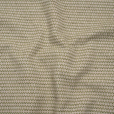 Recycled Polyester and Cotton Jacquard - Moss Little Checked Stripes - British Imported