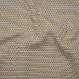 Recycled Polyester and Cotton Jacquard - Natural Little Checked Stripes - British Imported