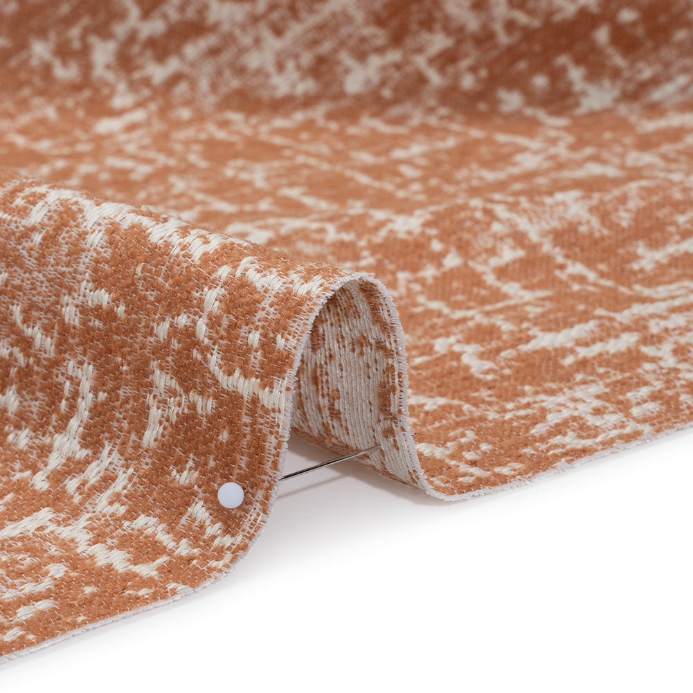 Home Decor Jacquard - Terracotta Abstract Textures - British Imported