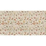 Printed Cotton Canvas - Autumn Flowering Stems and Butterflies - British Imported