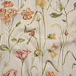 Printed Cotton Canvas - Autumn Flowering Stems and Butterflies - British Imported