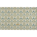 Printed Cotton Canvas - Kingfisher Balanced Flower Stems - British Imported