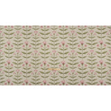 Printed Cotton Canvas - Sage Balanced Flower Stems - British Imported