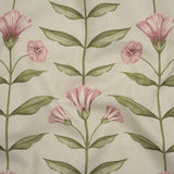 Printed Cotton Canvas - Sage Balanced Flower Stems - British Imported