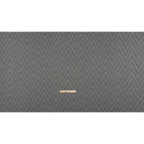 Recycled Polyester and Cotton Drapery Twill Woven - Ink Chevrons - British Imported