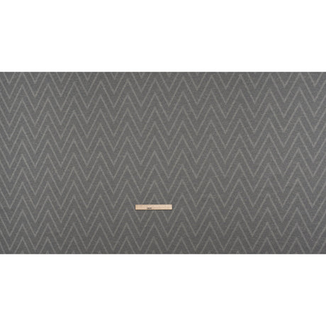 Recycled Polyester and Cotton Drapery Twill Woven - Ink Chevrons - British Imported