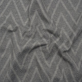 Recycled Polyester and Cotton Drapery Twill Woven - Ink Chevrons - British Imported