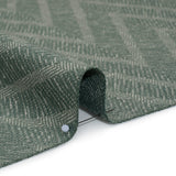 Recycled Polyester and Cotton Drapery Twill Woven - Kingfisher Chevrons - British Imported