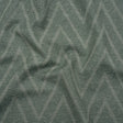 Recycled Polyester and Cotton Drapery Twill Woven - Kingfisher Chevrons - British Imported