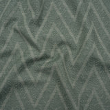 Recycled Polyester and Cotton Drapery Twill Woven - Kingfisher Chevrons - British Imported