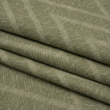 Recycled Polyester and Cotton Drapery Twill Woven - Moss Chevrons - British Imported