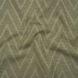 Recycled Polyester and Cotton Drapery Twill Woven - Moss Chevrons - British Imported