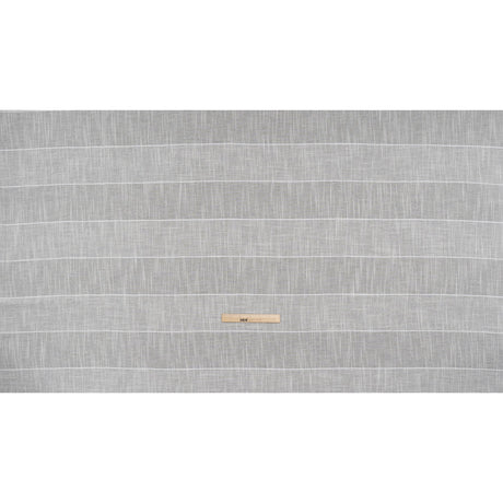 Textured Open Weave Double Wide Drapery Sheers Fabric - Oyster Tactile Stripes - British Imported