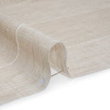 Textured Open Weave Double Wide Drapery Sheers Fabric - Sand Tactile Stripes - British Imported