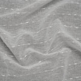 Slubbed Double Wide Drapery Sheers Fabric - Chalk Eyelash Fringe Dot Stripes - British Imported