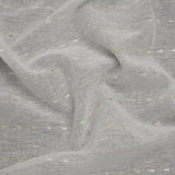 Slubbed Double Wide Drapery Sheers Fabric - Sand Eyelash Fringe Dot Stripes - British Imported