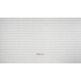 Slubbed Double Wide Drapery Sheers Fabric - Stone Eyelash Fringe Dot Stripes - British Imported