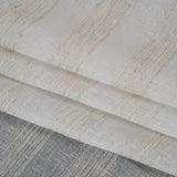 Slubbed Double Wide Drapery Sheers Fabric - Sand Textured Stripes - British Imported