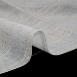Slubbed Double Wide Drapery Sheers Fabric - Sand Textured Stripes - British Imported