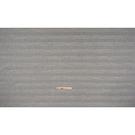 Slubbed Double Wide Drapery Sheers Fabric - Sand Textured Stripes - British Imported