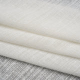 Slubbed Double Wide Drapery Sheers Woven Fabric - Chalk - British Imported