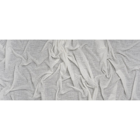 Slubbed Double Wide Drapery Sheers Woven Fabric - Chalk - British Imported