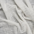 Slubbed Double Wide Drapery Sheers Woven Fabric - Chalk - British Imported