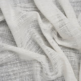 Slubbed Double Wide Drapery Sheers Woven Fabric - Chalk - British Imported